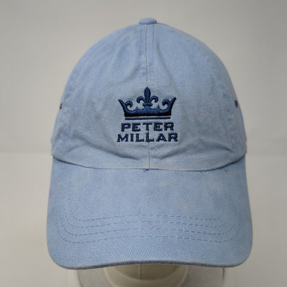 Peter Millar Slideback Hat Blue One Size Embroidered Logo Adjustable