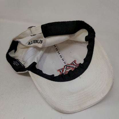 Under Armour Men's Slideback Hat White OSFA Embroidered Auburn University Logo