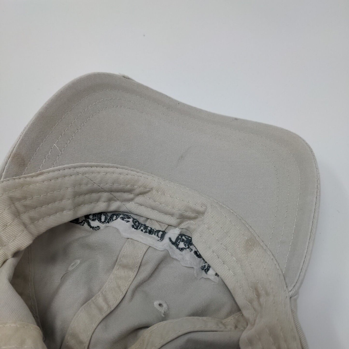 Thousand Trails Slideback Hat Tan OSFA Embroidered Leather Strap