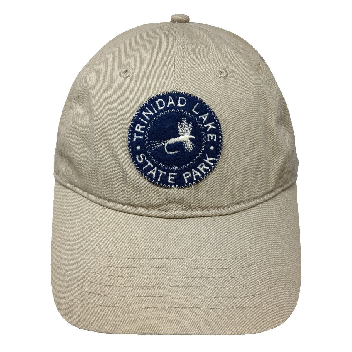 Ouray Baseball Cap Beige One Size Trinidad Lake State Park Fishing Fly Hat