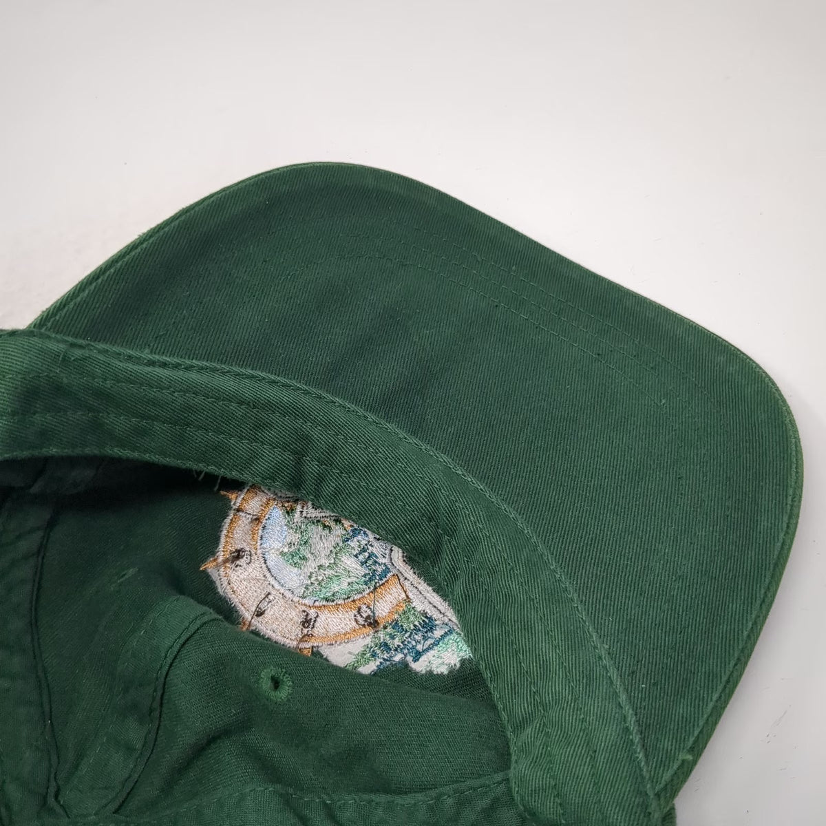 Lucky Stars Baseball Cap Green One Size Idaho Landscape Graphic Slideback Hat