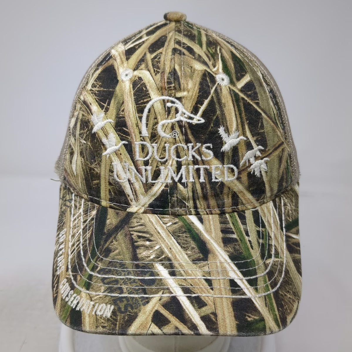 Outdoor Cap Ducks Unlimited Baseball Cap Brown One Size Camo Mesh Back Hat 2017