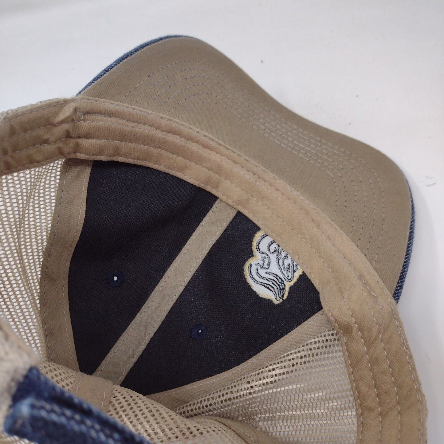 Panera Bread Strapback Employee Trucker Hat Multicolor Denim One Size