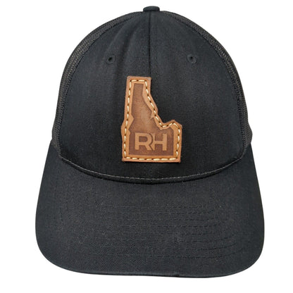 RH Snapback Trucker Hat Black Small Adjustable Mesh Back 6 Panel Richardson