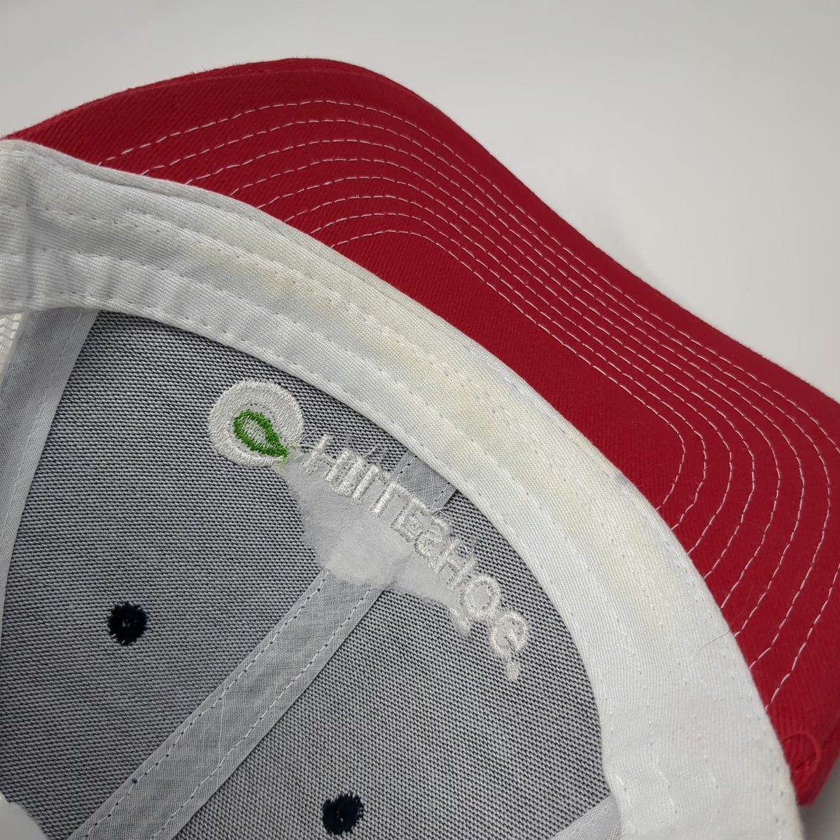 Direct Caps Hilleshog Trucker Hat Blue Red White One Size Mesh Snapback Cotton