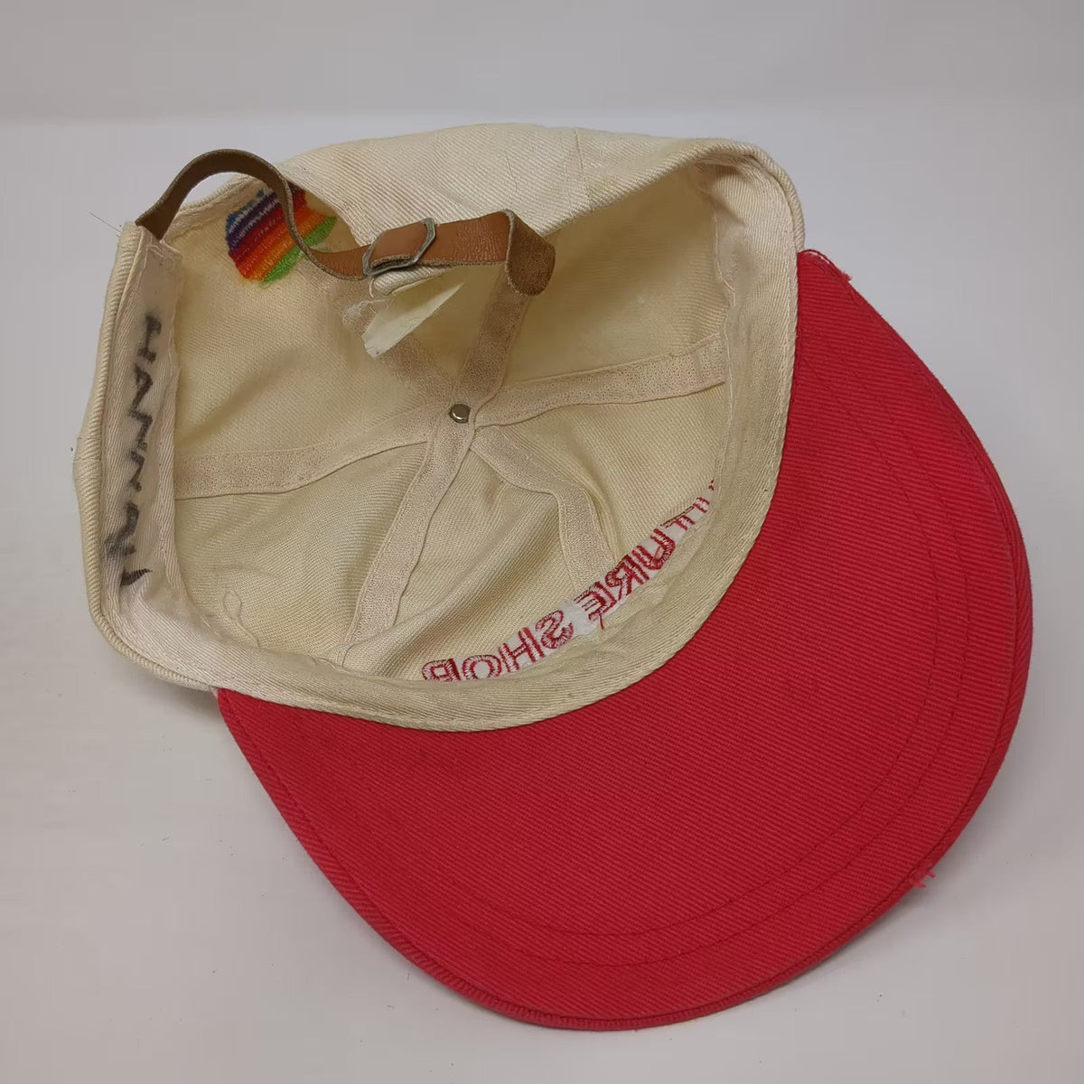 Future Shop Apple Computer Logo Electronics Beige Red Cap Hat Macintosh Vintage