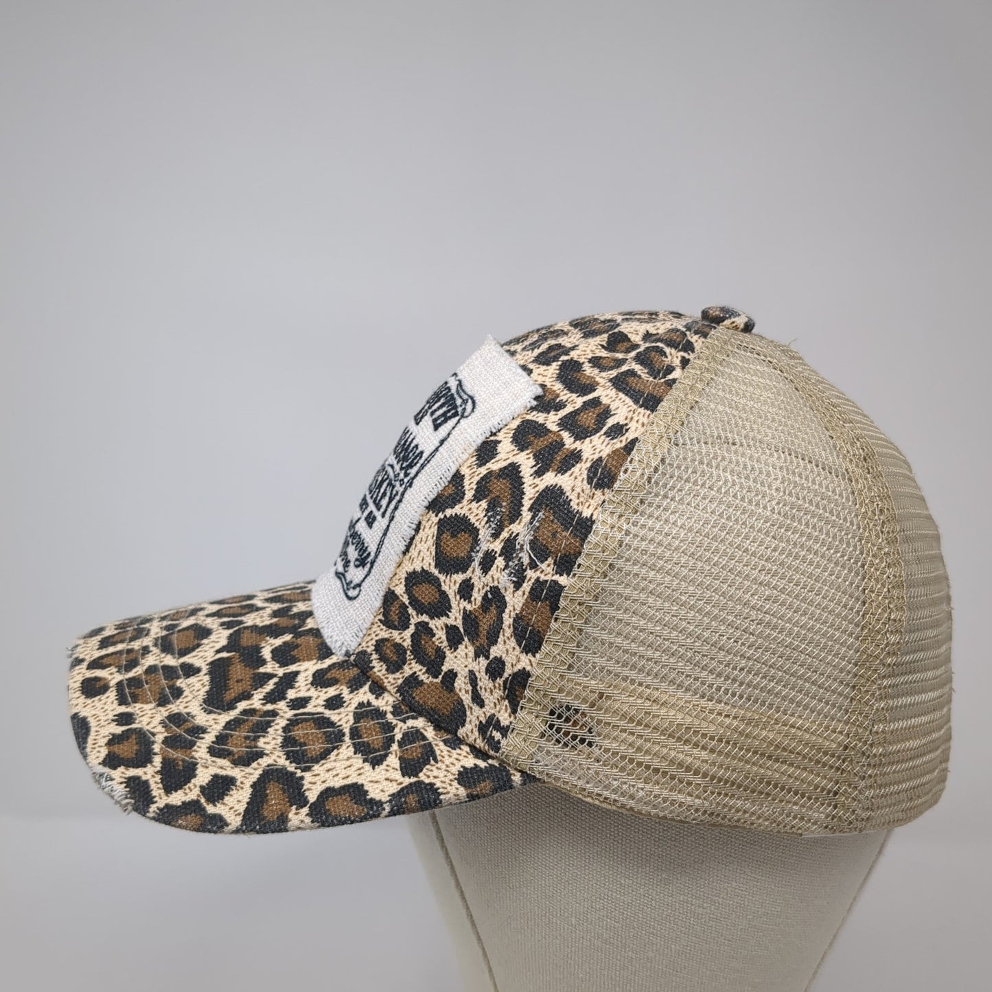 Smooth As Tennessee Whiskey Sweet Strawberry Wine Trucker Hat Multi OS Leopard