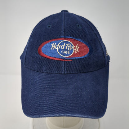 Hard Rock Cafe Edinburg Slideback Hat Blue One Size Adjustable Embroidered
