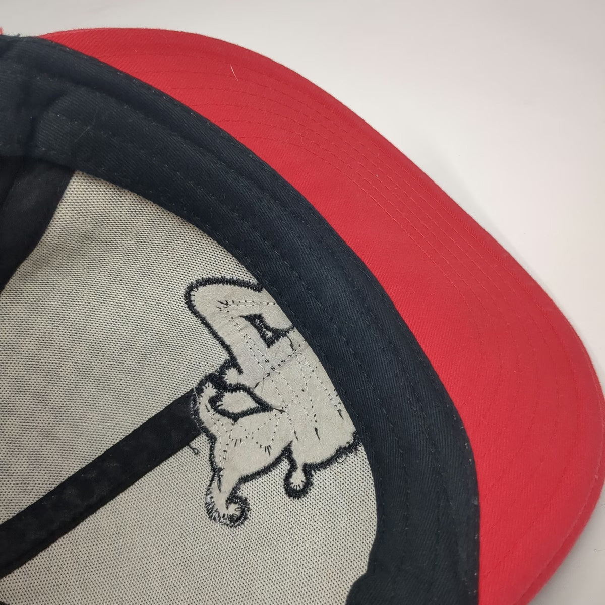 DC Comics Snapback Black Red One Size Harley Quinn Checkered Flat Brim Hat