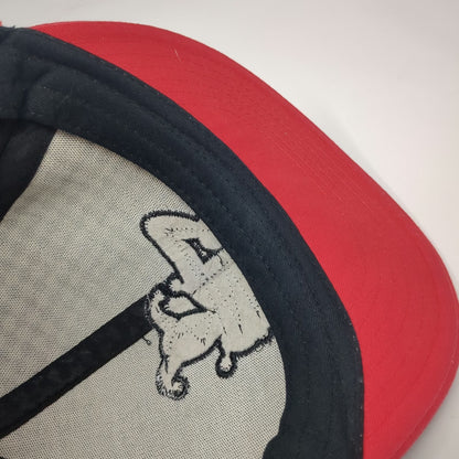 DC Comics Snapback Black Red One Size Harley Quinn Checkered Flat Brim Hat