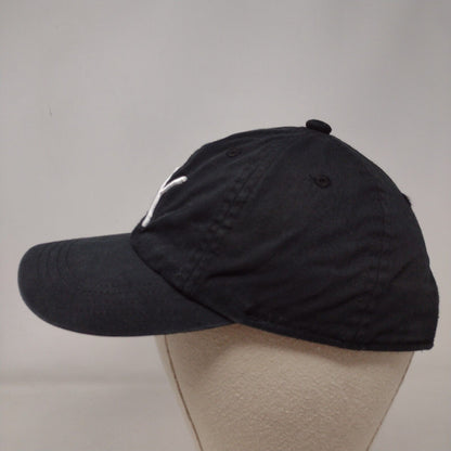PUMA Strapback Hat Black Youth Adjustable Embroidered Solid 6 Panel