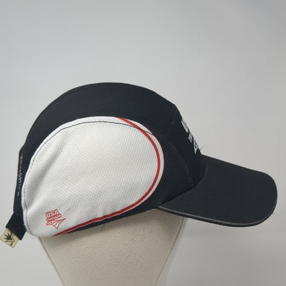 USA Triathlon Strapback 5 Panel Hat Black Large 2015 Championships