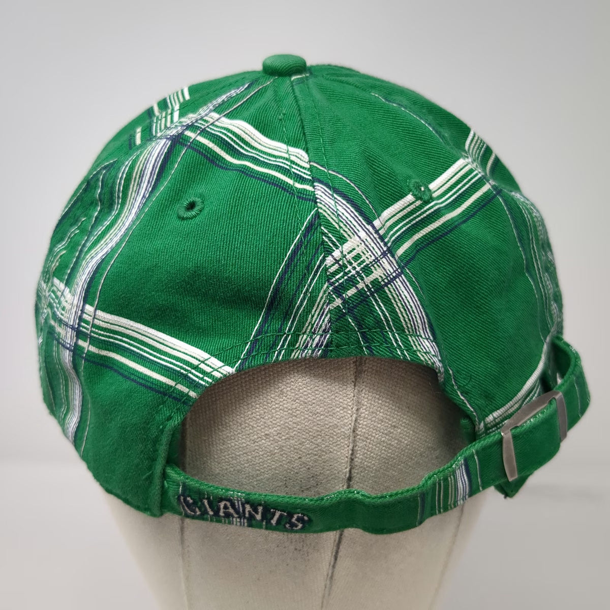 San Francisco Giants MLB '47 Brand Baseball Cap Green OS Plaid Slideback Hat