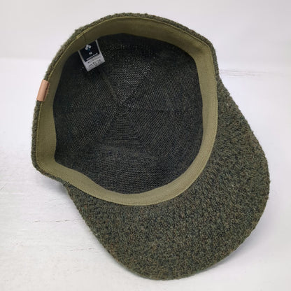 Mont-bell Baseball Cap Green M 100% Wool Knit Visor Warm Winter Hiking Sport Hat