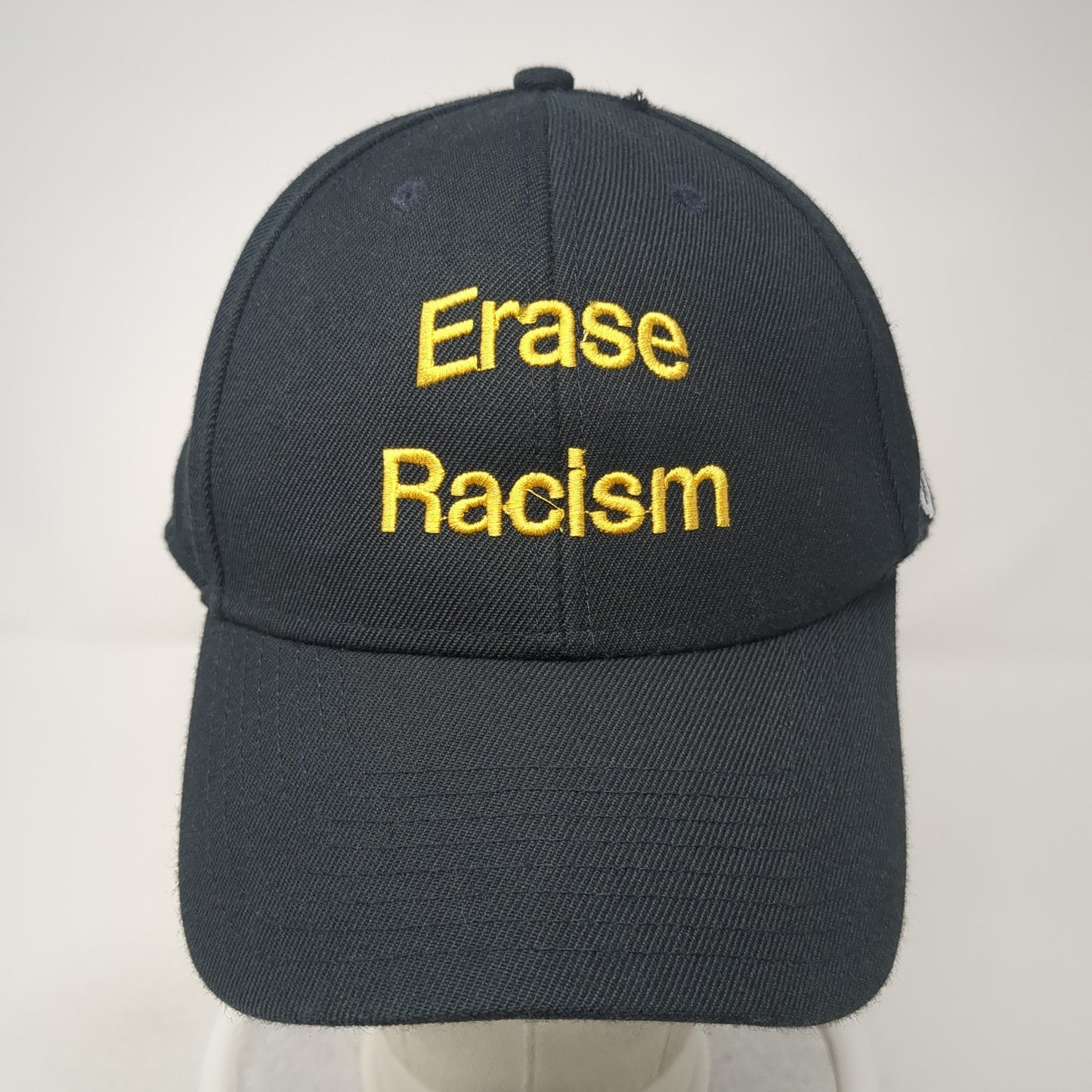 Erase Racism Strapback Hat Black One Size Adjustable Embroidered '47