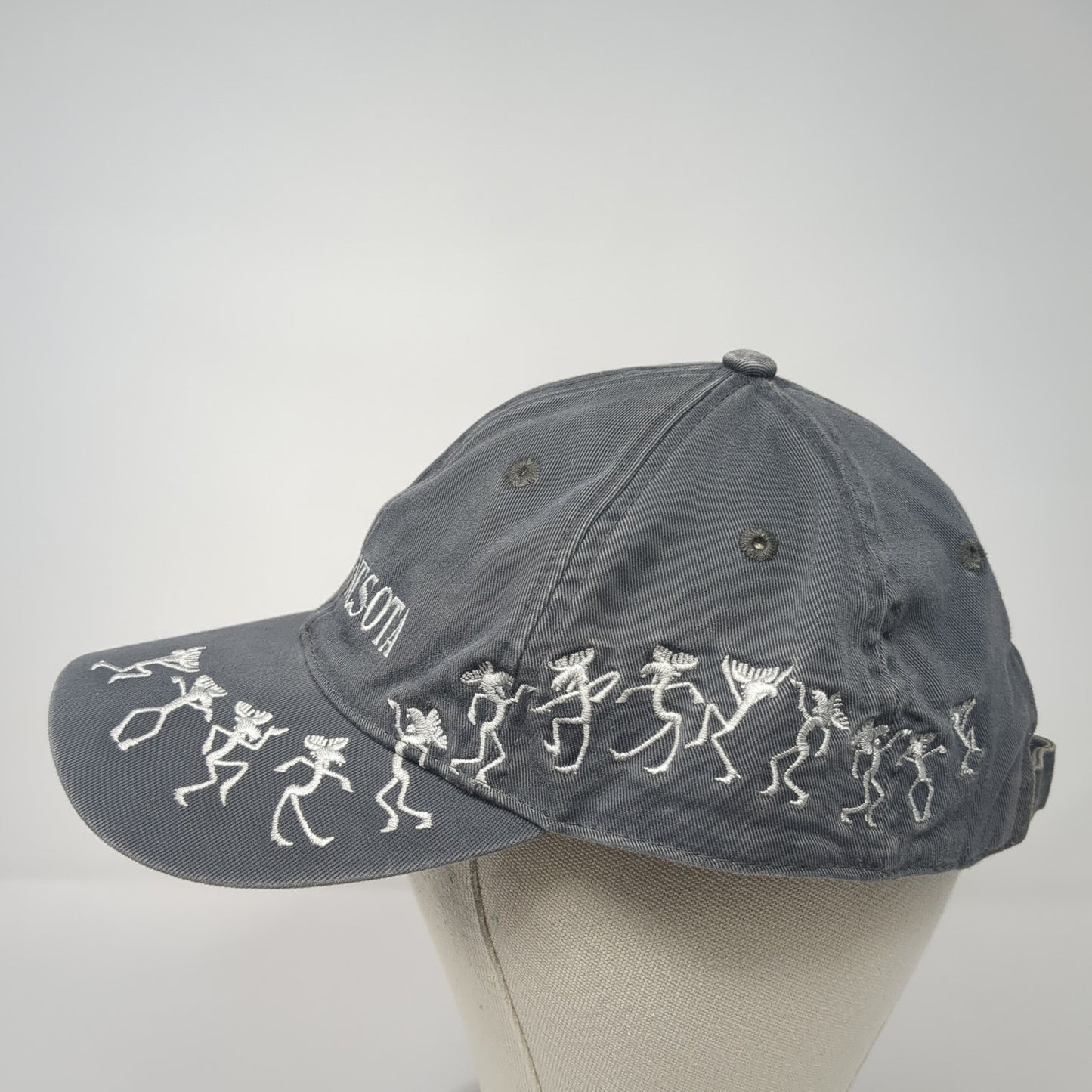 Minnesota Slideback Baseball Cap Gray One Size Adjustable Embroidered Sutton's