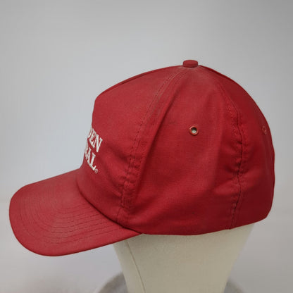Golden Corral 5 Panel Red Hat Snapback OSFM Made in USA Restaurant Embroidery