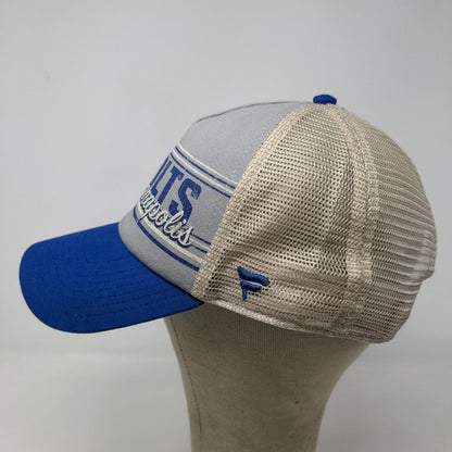 Fanatics Mens Strapback Mesh Back Hat Multicolor Indianapolis Colts Graphic Logo