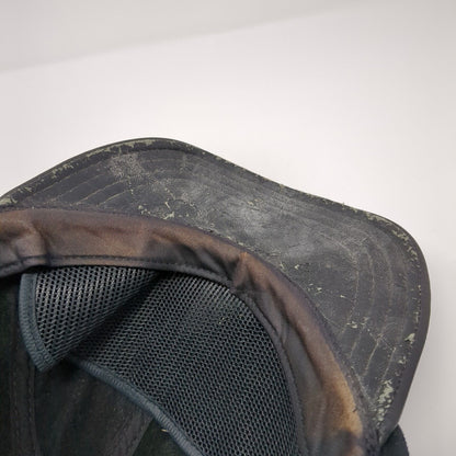 Unbranded Slideback Hat Black One Size Adjustable Genuine Leather Blank