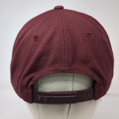 Anetik Snapback Red One Size Hat Wool Blend Green Undervisor Comfort In Chaos