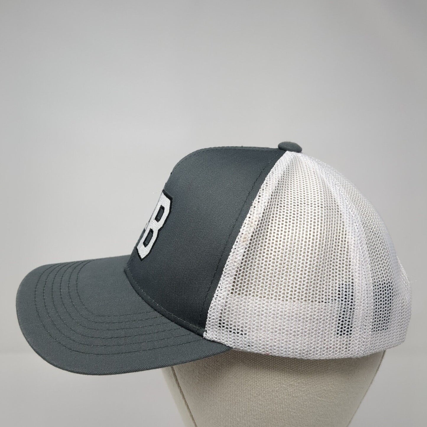 NB Snapback Mesh Back Trucker Hat Gray Youth One Size Pacific Headwear