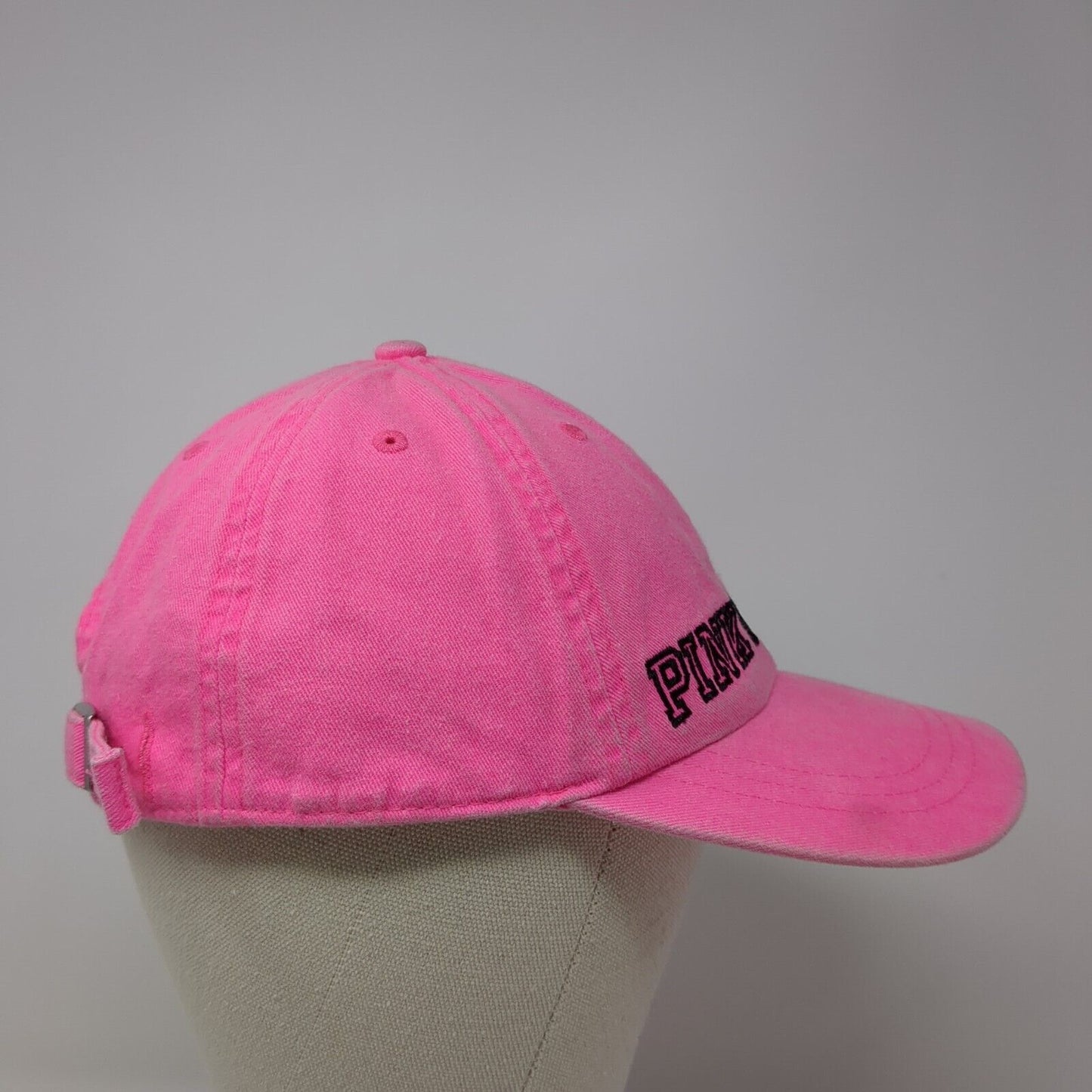 PINK NATION Slideback Hat Pink One Size Adjustable Embroidered Victoria's Secret