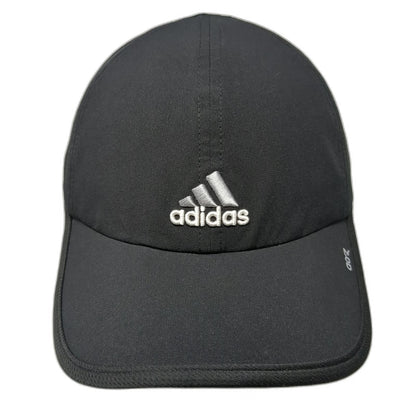 Adidas Baseball Cap Black One Size Climalite Performance Strapback Running Hat