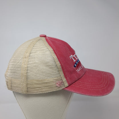 Trump 2024 Take America Back Trucker Hat Red OS Adjustable Patriotic Mesh Back
