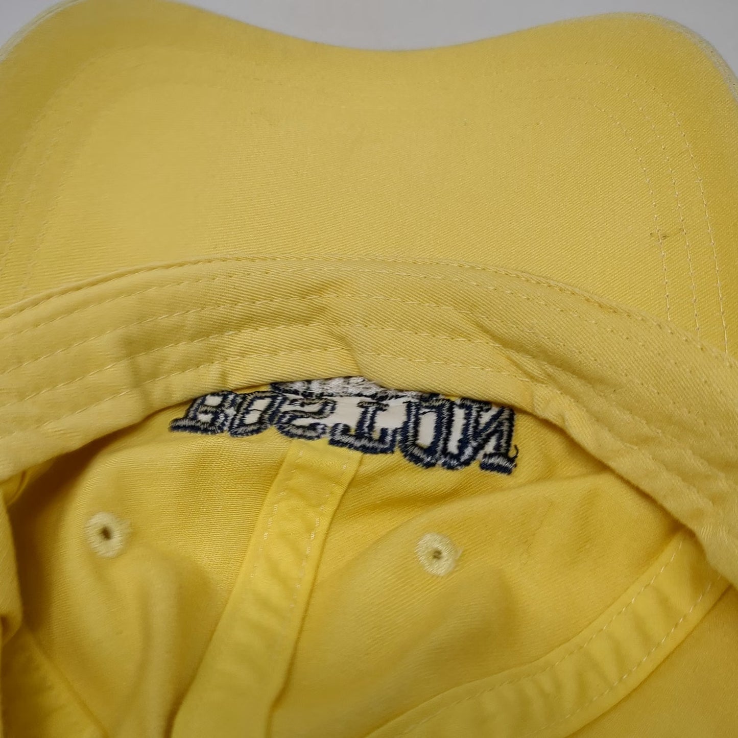 Ahead Boston 1630 Baseball Cap Yellow One Size Strapback Cotton Embroidered Hat