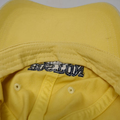 Ahead Boston 1630 Baseball Cap Yellow One Size Strapback Cotton Embroidered Hat