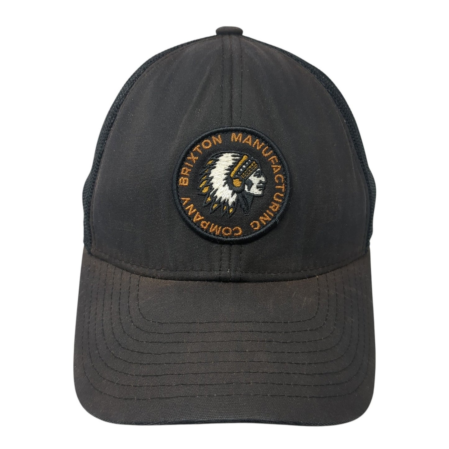 Brixton Manufacturing Company Patch Snapback Trucker Hat Black One Size