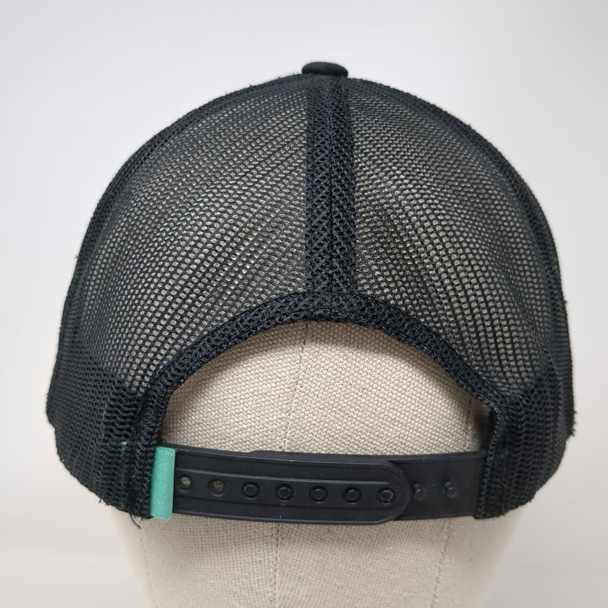 Vissla Trucker Hat Black One Size Mesh Snapback Surf Logo Patch Structured Crown