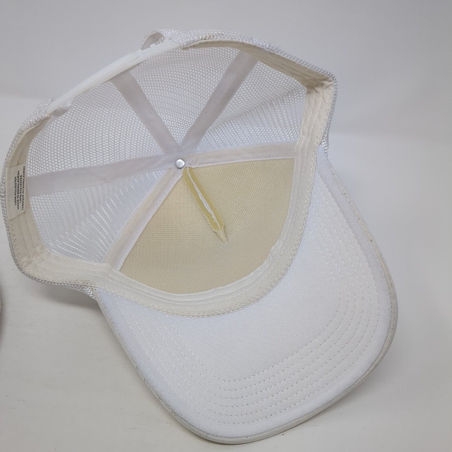 Kansas City Snapback Trucker Hat White One Size Adjustable Mesh Back Rope