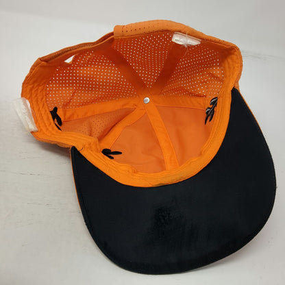 Little Caesars Baseball Cap Orange One Size Laurel Embroidery Strapback Hat