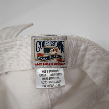 American Needle Baseball Cap White Pink One Size Chicago Cubs W Hat Slideback