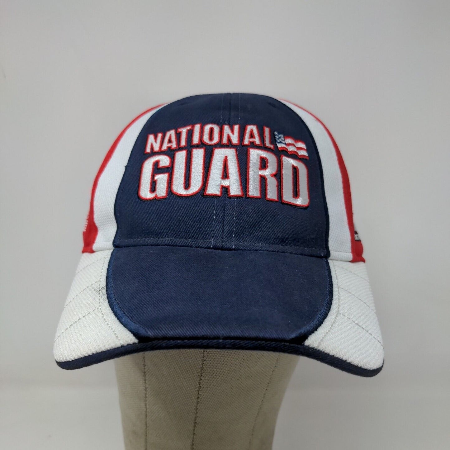 NASCAR National Guard AMP Energy Strapback Hat Red White Blue Adjustable #88