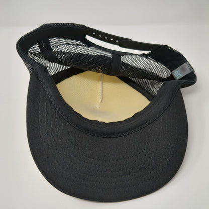 Idaho Freeride Snapback Trucker Hat Black One Size Mesh Back District