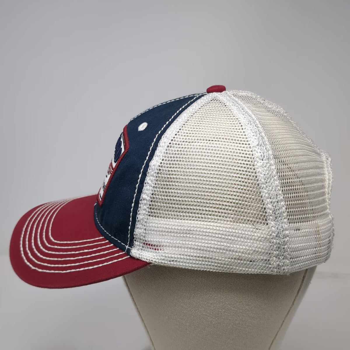 Paramount Outdoors Colt Ford Trucker Hat Blue Red White OSFM Winged Skull Mesh