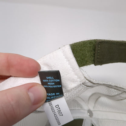 District Strapback Mesh Back Trucker Hat Green OSFA Embroidered