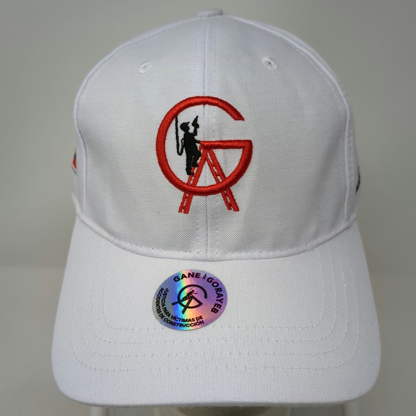 Moon Sportswear Baseball Cap White OSFM Gane Gorayeb Ecuador Flag Law Firm Hat