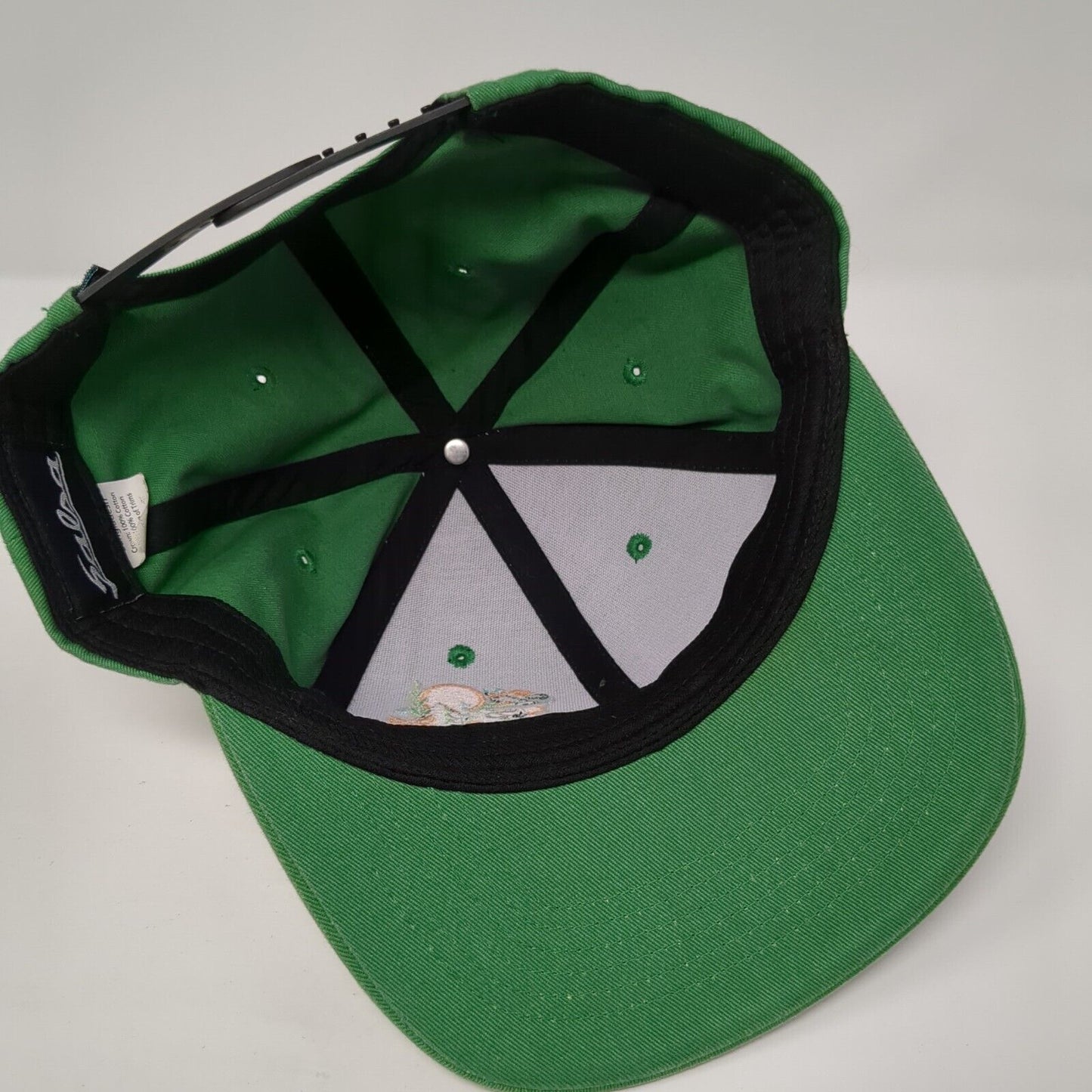 Adventure By Bike Snapback Hat Green OS Adjustable Embroidered 6 Panel Salsa