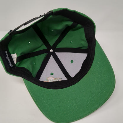 Adventure By Bike Snapback Hat Green OS Adjustable Embroidered 6 Panel Salsa