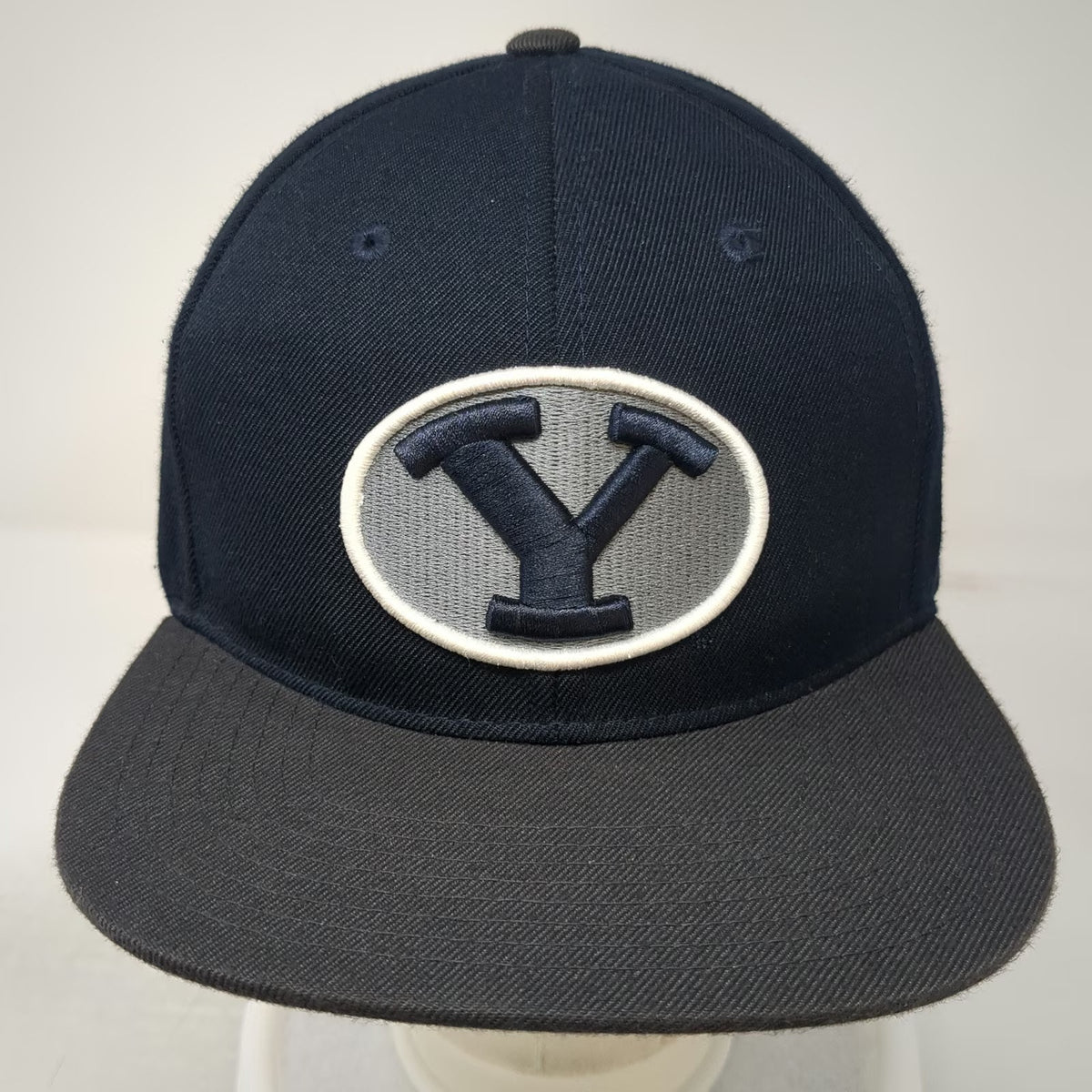 BYU Cougars NCAA Zephyr Snapback Hat Blue Gray One Size Polyester Script Back