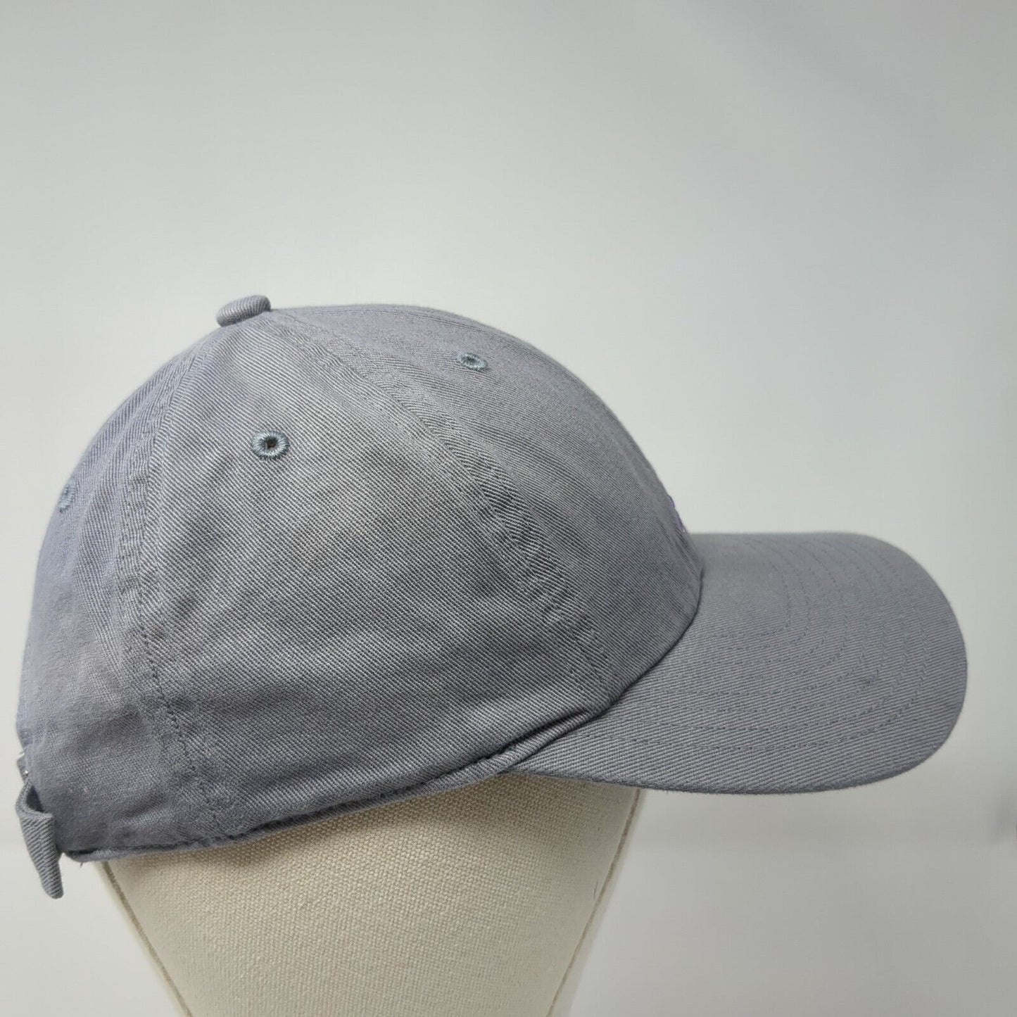 Adidas Aeroready Slideback Hat Gray One Size Adjustable Embroidered 6 Panel