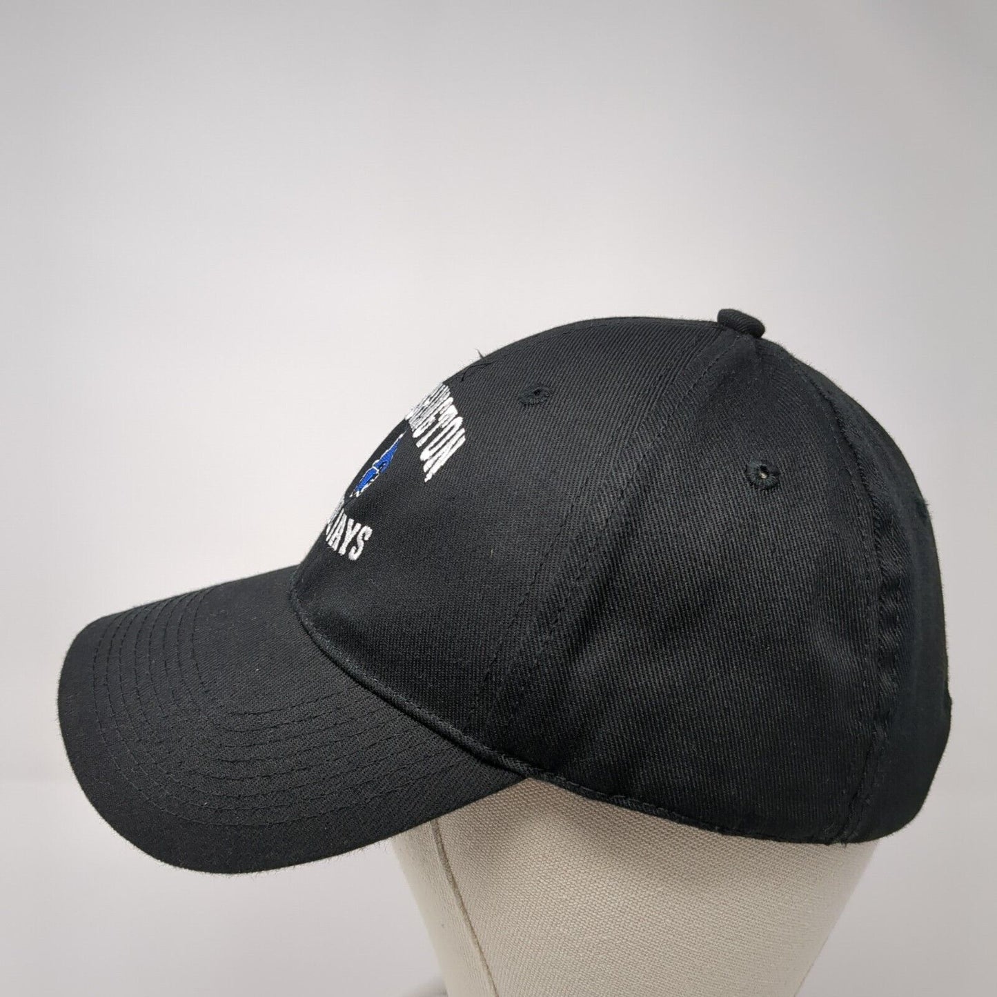 Washington Blue Jays Strapback Hat Black OS Adjustable Embroidered Headtotoe