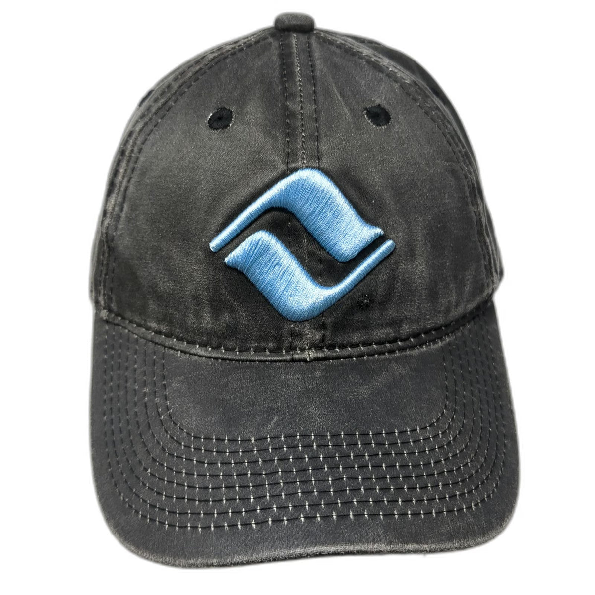 The Game Baseball Cap Gray One Size Vail Colorado Embroidered Logo Hat Slideback