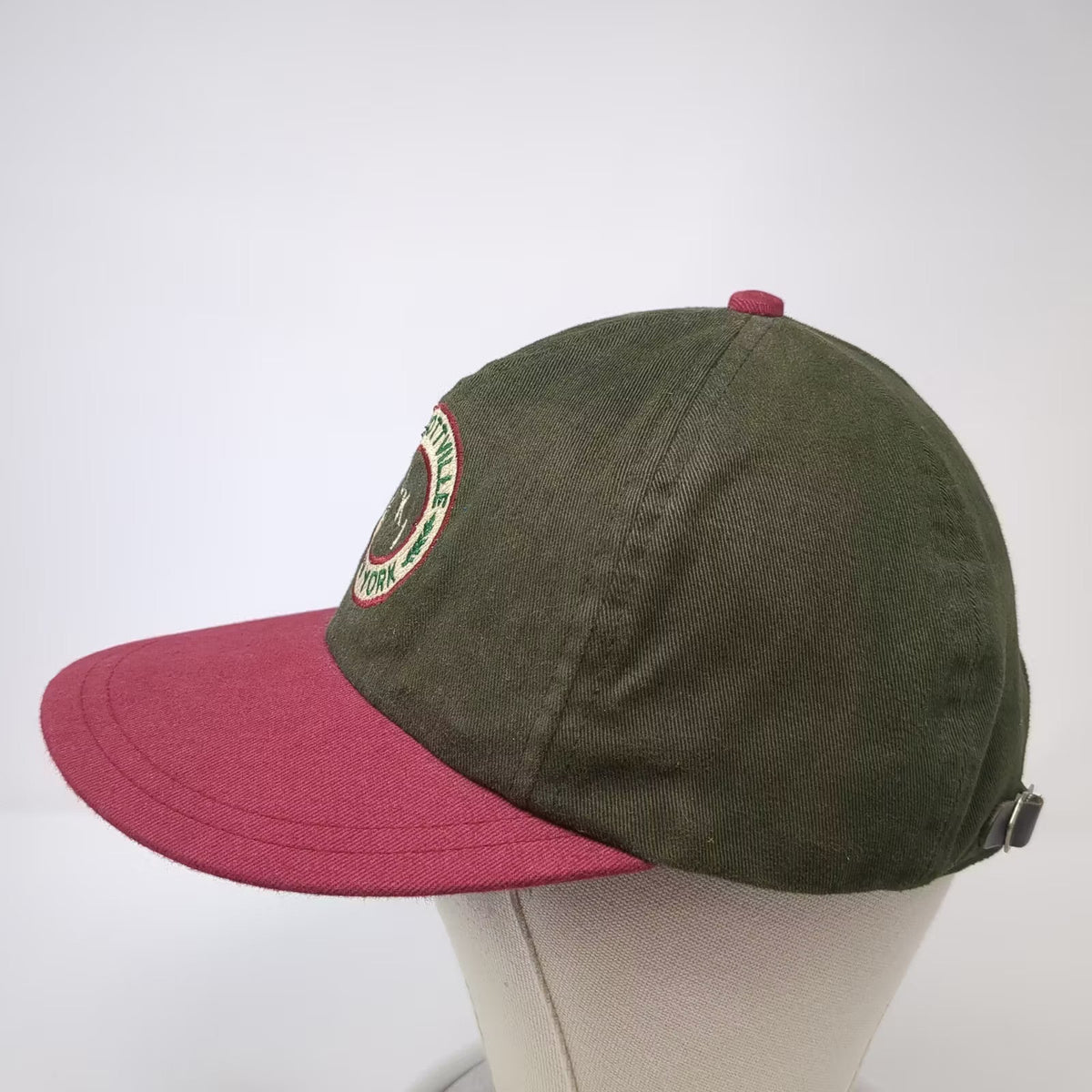 Second Skin Ellicottville Ski New York Cotton Cap Green Red OS Hat Union Made