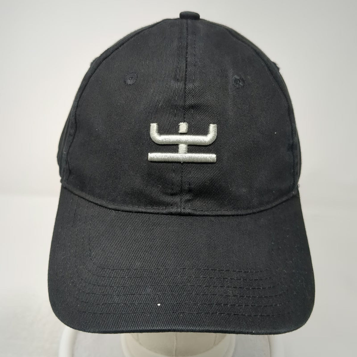 Helium Network Baseball Cap Black One Size Adjustable Embroidered Cotton Hat