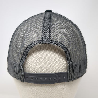 Trucker Hat Black One Size Yellowstone National Park Mesh Snapback Pine Trees