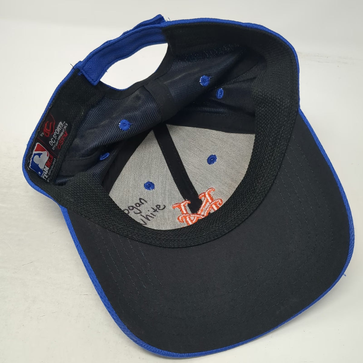 OC Sports New York Mets MLB Blue One Size Baseball Cap Hat Embroidered Strapback